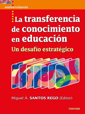 cover image of La transferencia de conocimiento en educación